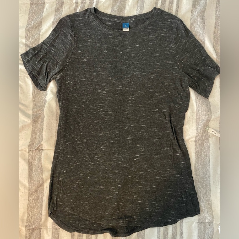 Old Navy Ladies S Tall lightweight dark heather gray tee